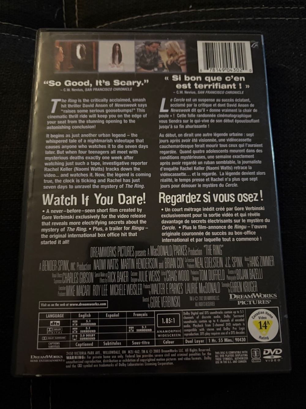 The Ring DVD - Picture 2 of 2